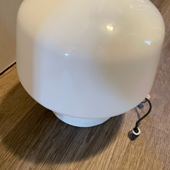 Vintage Milk Glass Mushroom Ceiling Light Fixture Shade - Picture 5 of 8